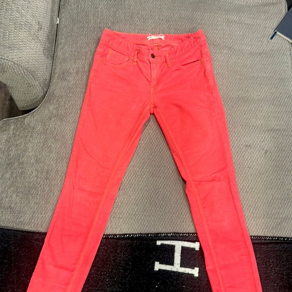 Free People Urban Outfitters Pinkish Skinny Corduroy Pants size 27 - Picture 1 of 4